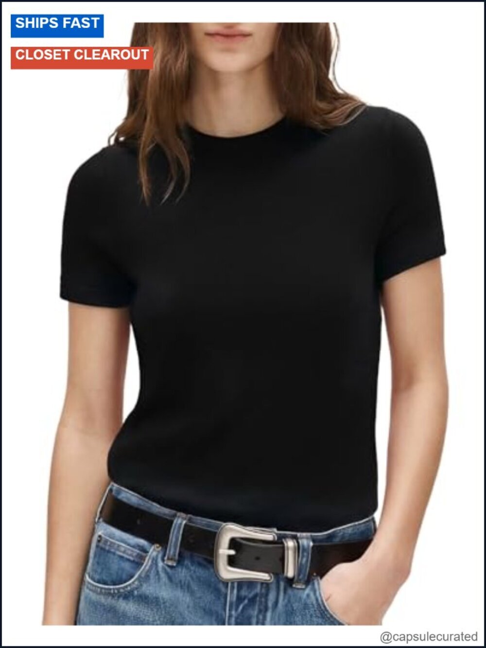 Silk Cashmere Blend Crew Neck Short Sleeve Sweater Pullover Blouse